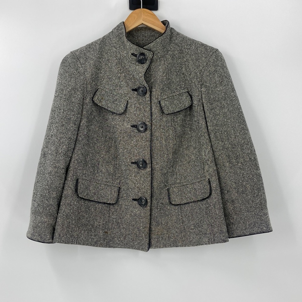 Jones New York Sport grey tweed look blazer swing jacket